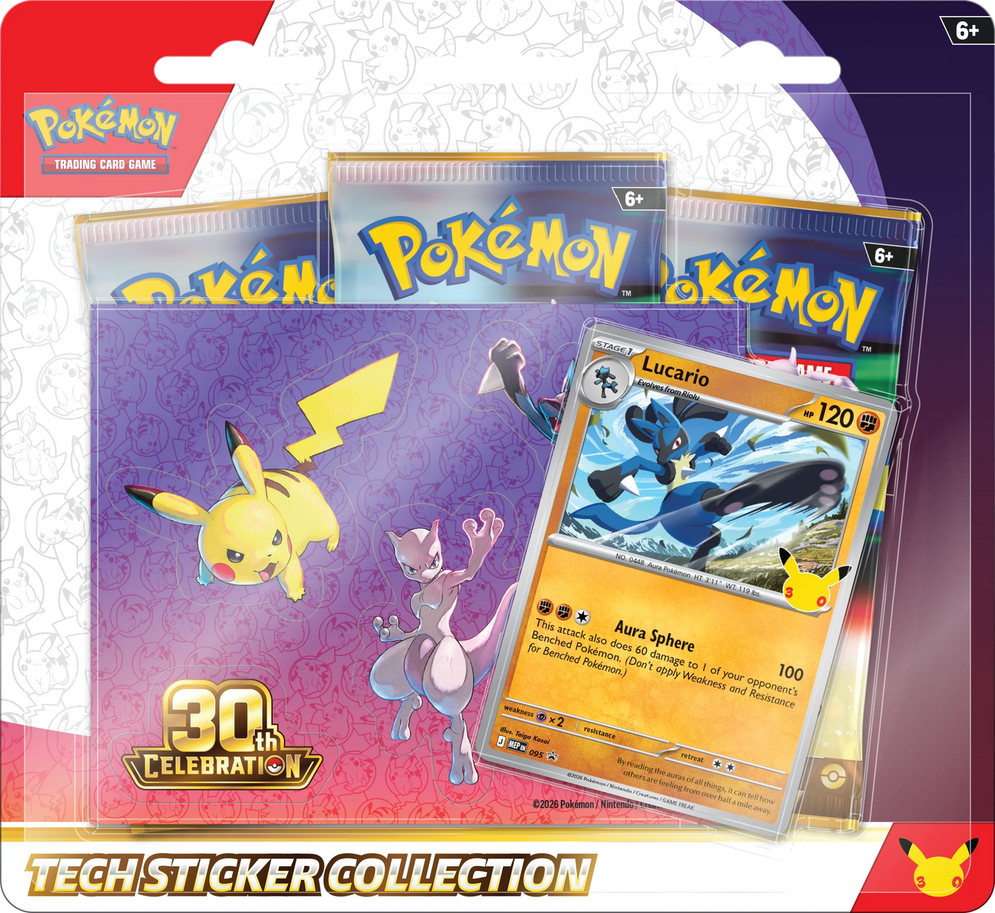 Tech sticker 30.º Aniversario Pokémon (Español)