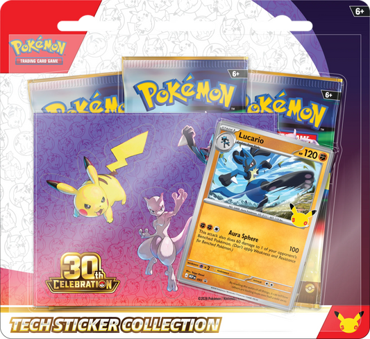 Tech sticker 30.º Aniversario Pokémon (Inglés )
