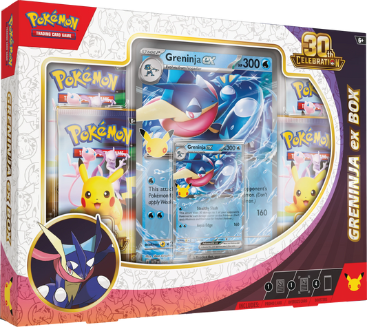 Ex-box greninja (Ingles) 30.º Aniversario de Pokémon