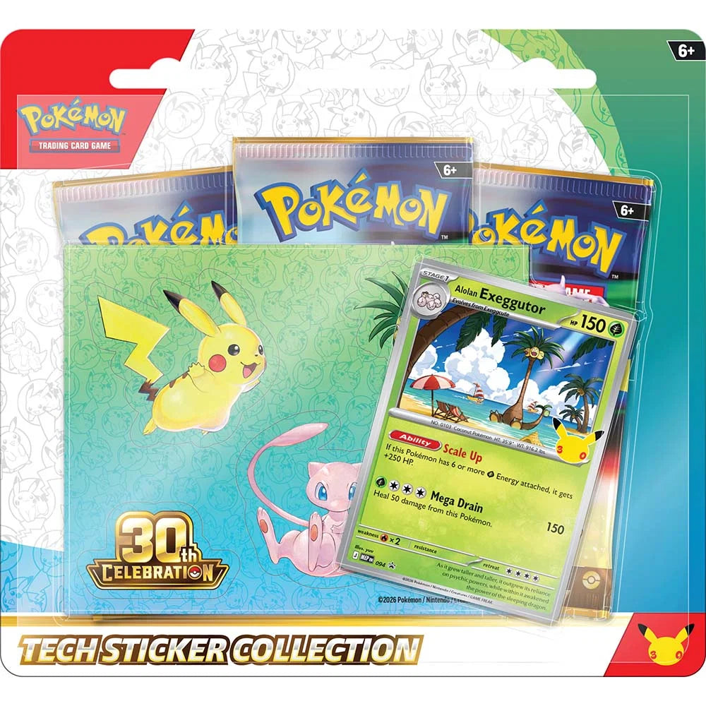 Tech sticker 30.º Aniversario Pokémon (Español)