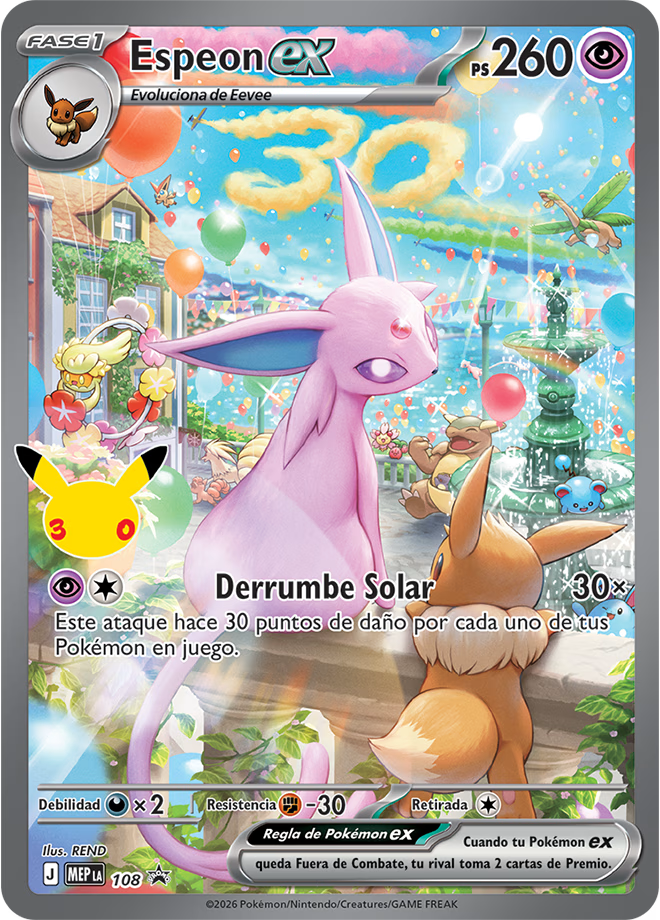 Preventa UPC 30.º Aniversario Pokémon (Ingles)